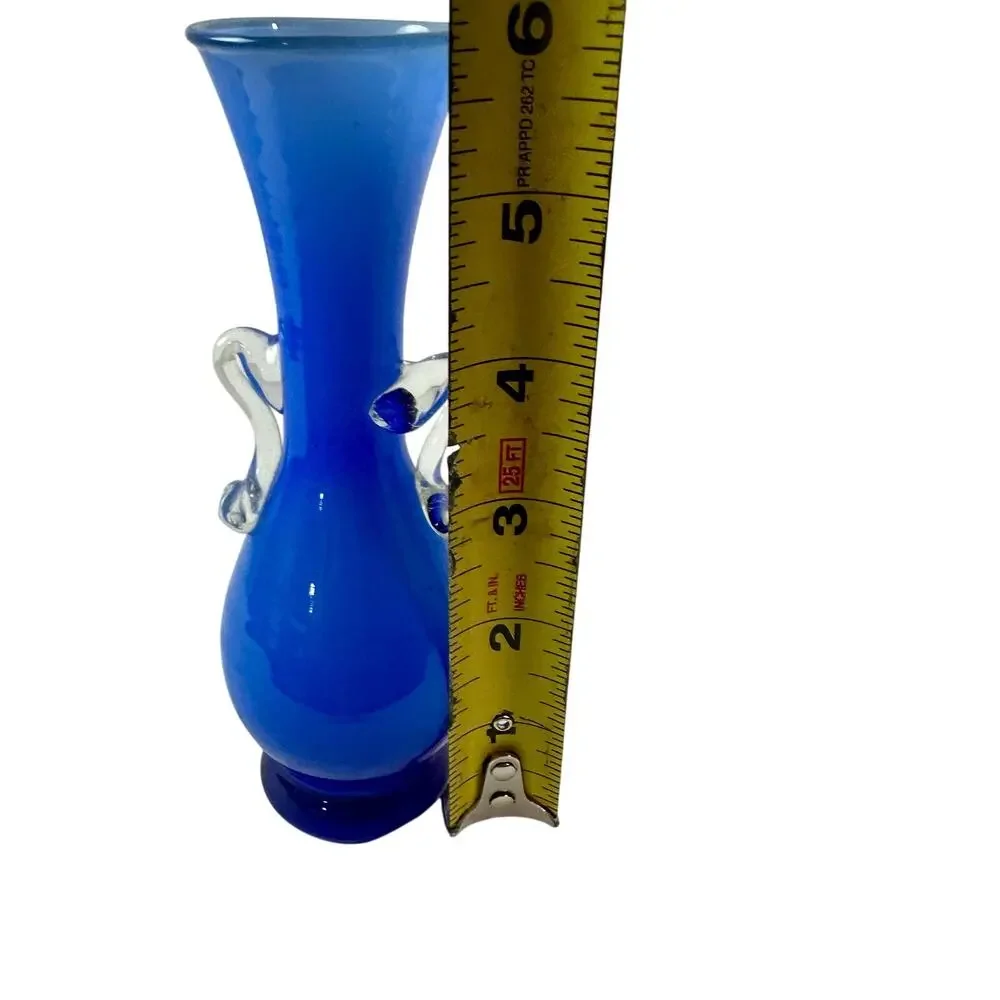 VTG Cobalt Blue Blown Glass 6